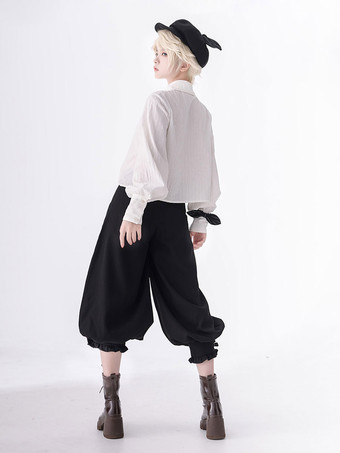 【Vorverkauf】 Gothic Lolita Ouji Fashion Bows Langarm-Blusenshirt