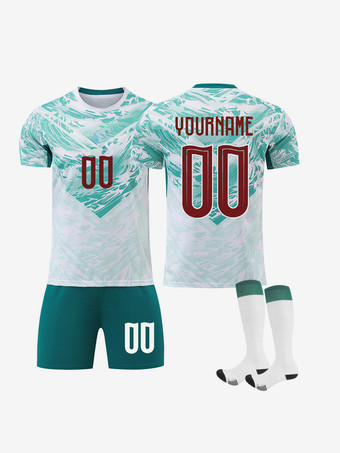 ViergeMaillot extérieur personnalisé de l'équipe nationale du Portugal 2026 ensemble 3 pièces pour adultes et enfants