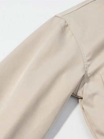 Ensemble 2 pièces : pantalon blanc plissé en polyester col rabattu manches longues.
