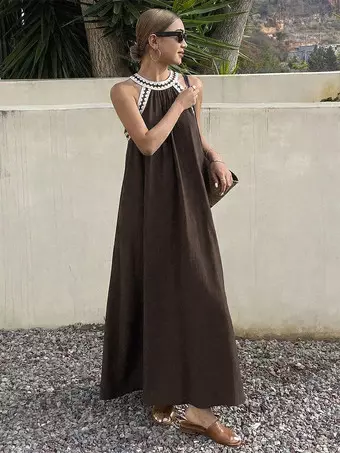 knee length dresses for ladies Solaris Strapless Maxi Dress main image 1