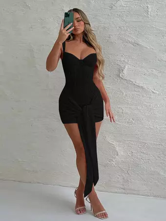 black semi formal mini dress Lulita Mini Dress main image 1