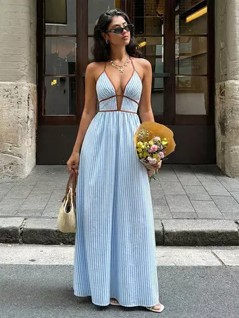slim fit dress slacks Ellery Floral Ruffle Maxi Dress