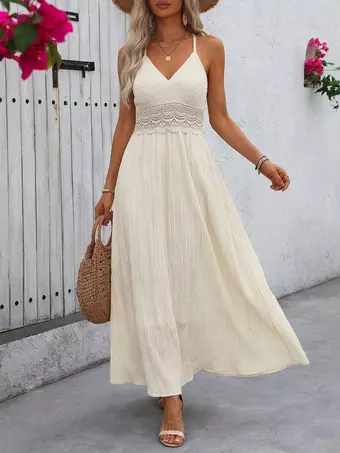 cream colored maxi dress Taleen Cream Maxi Dress