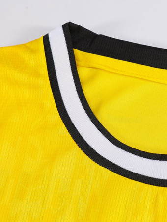 Ensemble de maillots de football domicile 4 pièces Borussia Dortmund 26/27 n° 10 Reus et n° 27 Brandt pour enfants et adultes.