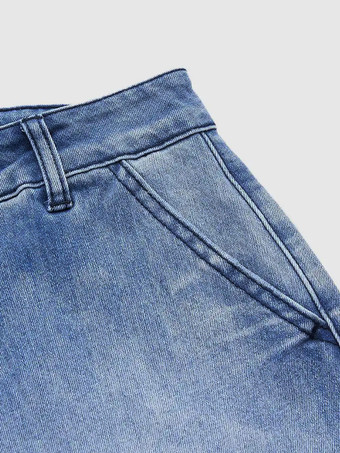Jean clair taille haute court