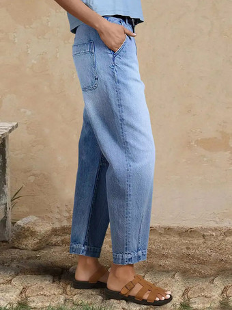 Jean clair taille haute court
