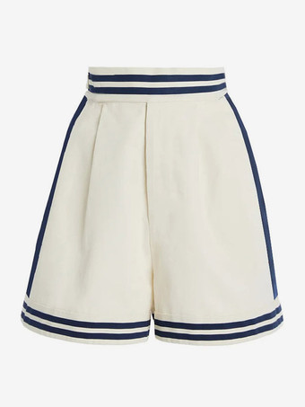 Ensemble maillot de bain deux tons blanc élégant à lacets et dos nu.
