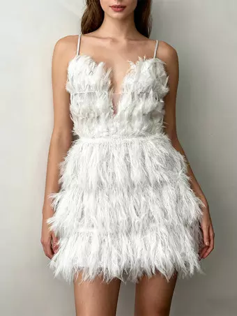 white and silver club dress Jazz Club Knit Mini Dress Silver