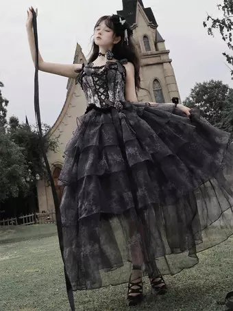 black dress fairy Black Fairy Dress
