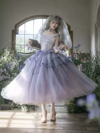 purple fairy wedding dress Lilac Fairy Dress – Dreamy Fairytale Aesthetic Outfit