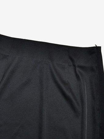 Jupes longues abricot en polyester chic pour le printemps bas pour femmes