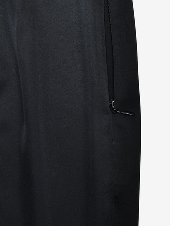 Jupes longues abricot en polyester chic pour le printemps bas pour femmes