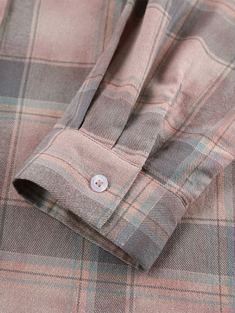 Veste femme à col rabattu cardigan à carreaux décontracté à manches longues