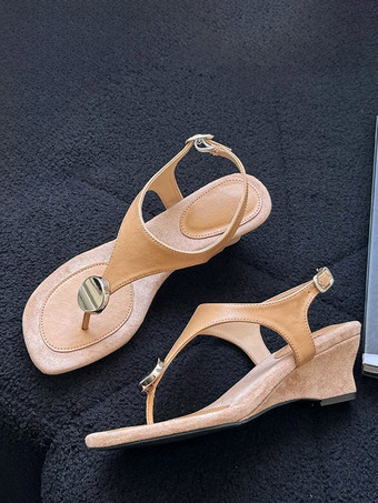Sandales compensées noires tongs chaussures sandales à détails métalliques