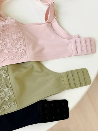 Soutien-gorge triangle en dentelle florale sans armatures disponible en 3 couleurs