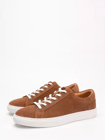 Brown Casual Shoes Suede Men