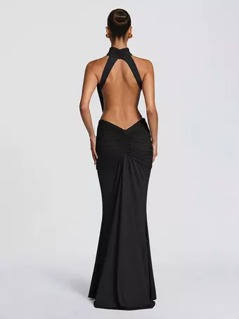 halter semi formal dresses Women's Semi Formal Cocktail Halter Dress ZFS Boutique