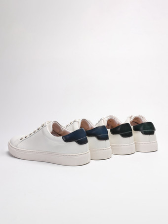 Chaussures décontractées pour hommes baskets de skate à lacets en cuir véritable à bout rond