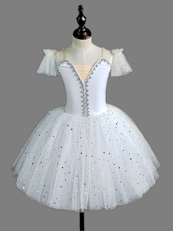 ピンクバレエドレス 赤 女の子用 バレリーナ スパンコール ポリエステル ドレス パフォーマンスウェア