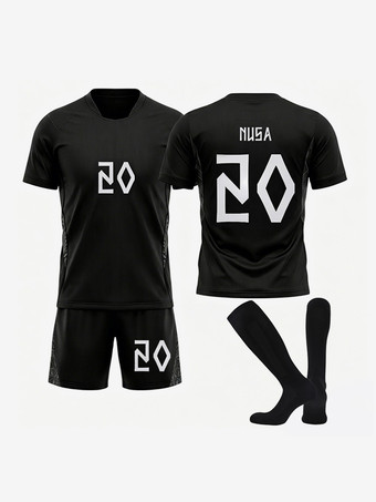 N°20Maillot extérieur de l'équipe nationale de Norvège 2026 n° 9 Erlend Haaland ensemble 3 pièces vêtements de sport pour tournoi