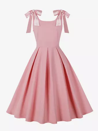 Vintage 1950s Swing Cocktail Dress Women Sleeveless Retro Dress -  Milanoo.com