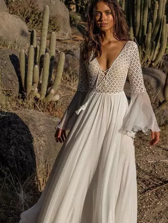 off the shoulder white lace dress Christen Asymmetrical One-Shoulder White Lace Dress main image 1