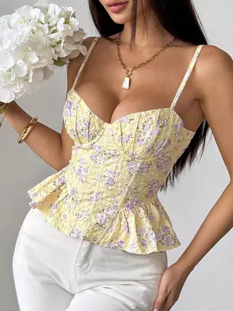 コルセット トップス Searoomlynn Soft sheerランダムRIBコルセット