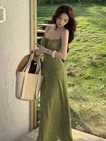 green date night dress Date Night Beauty Dark Green Floral Print Mesh Ruched Midi Dress