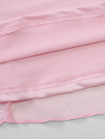 Robe de soirée longue rose à épaules dénudées en dentelle manches longues plissée chic et semi-formelle