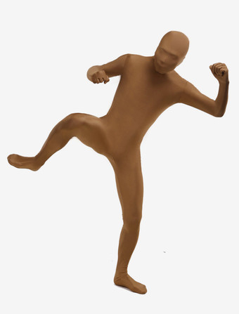 Carnevale Zentai Lycra Spandex per Halloween 2026 Costume Morphsuit colore carne Halloween