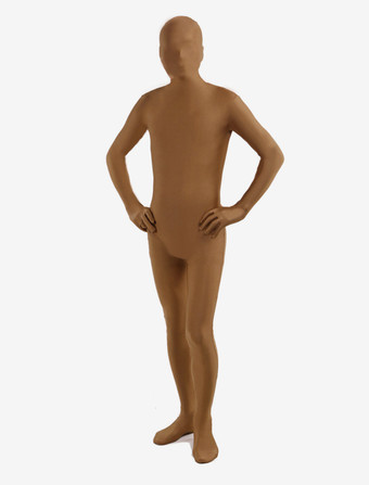 Carnevale Zentai Lycra Spandex per Halloween 2026 Costume Morphsuit colore carne Halloween
