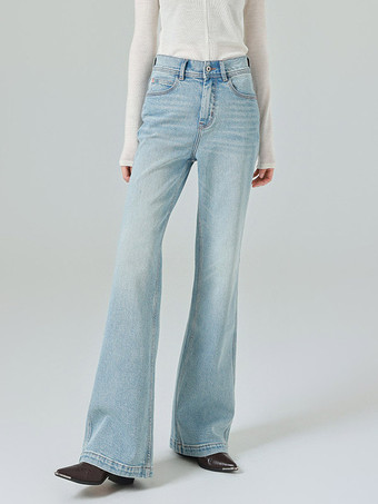 Bas de jeans modernes pour femmes jeans décontractés taille haute en denim style streetwear