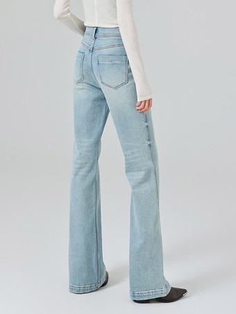 Bas de jeans modernes pour femmes jeans décontractés taille haute en denim style streetwear
