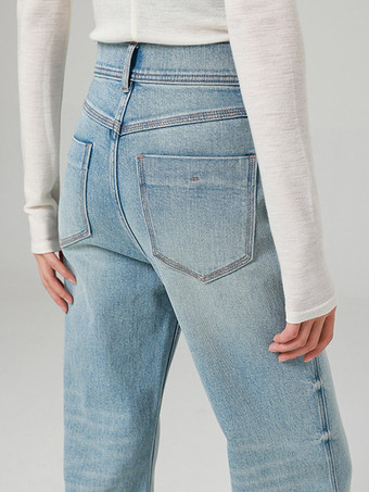 Bas de jeans modernes pour femmes jeans décontractés taille haute en denim style streetwear