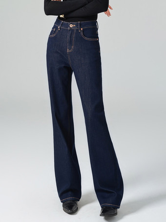 Jeans pour femmes bas de jeans larges en coton frais et élégant