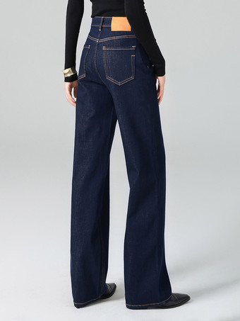 Jeans pour femmes bas de jeans larges en coton frais et élégant