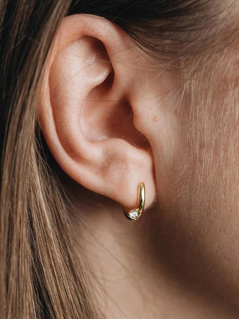 or Boucles d'oreilles dorées pour adulte style western décontracté bijoux de tous les jours