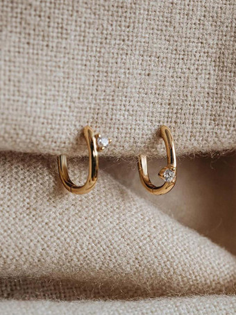 Boucles d'oreilles dorées pour adulte style western décontracté bijoux de tous les jours