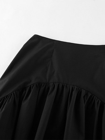 Jupes noires courtes asymétriques pour femmes
