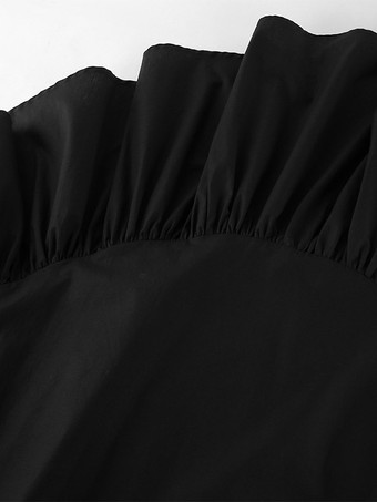 Jupes noires courtes asymétriques pour femmes