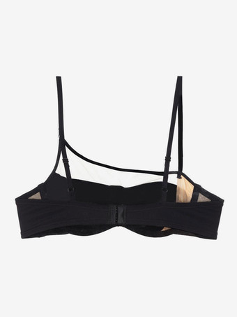Ensembles de lingerie 2 pièces soutien-gorge et culotte noirs découpés