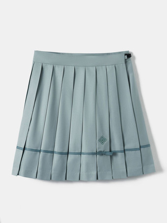 Ensemble Lolita JK d'uniforme scolaire japonais : chemise marinière vert menthe à manches courtes et jupe courte.
