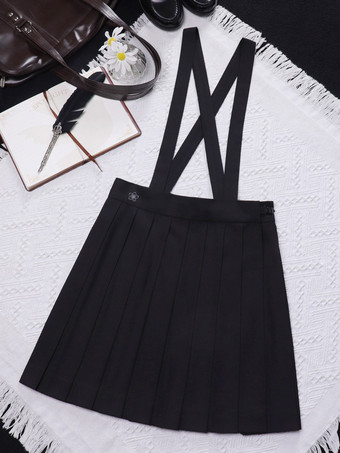Uniforme scolaire japonais Lolita classique SK Jupes Lolita plissées noires