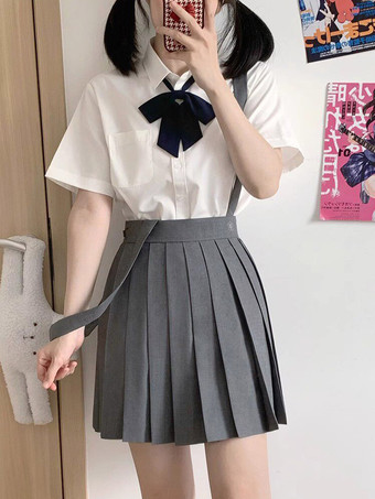 Uniforme scolaire japonais Lolita classique SK Jupes Lolita plissées noires