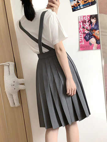 Uniforme scolaire japonais Lolita classique SK Jupes Lolita plissées noires