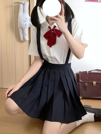 Uniforme scolaire japonais Lolita classique SK Jupes Lolita plissées noires