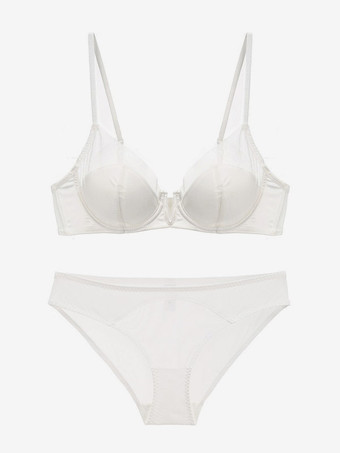 Ensemble soutien-gorge et culotte deux pièces rose fuchsia découpé