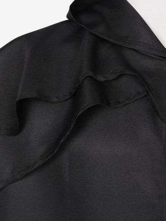 黒のフード付きマント ユニセックス 中世ゴシック 吸血鬼ケープ フルレングス ルネッサンス衣装