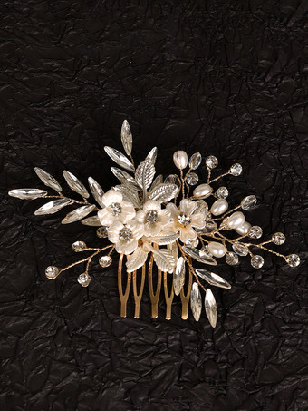 or Accessoires de coiffure de mariée en métal