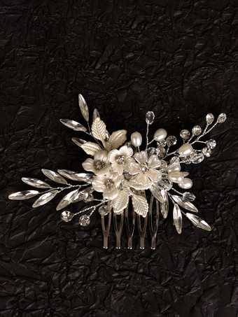 argent Accessoires de coiffure de mariée en métal